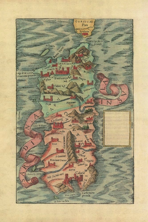 Picture of ANCIENT MAP OF SARDINIA ISLAND