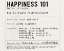 Picture of HAPPINESS 101