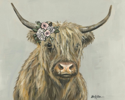 Picture of FERN THE HIGHLAND WITH FLOWERS