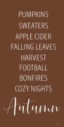 Picture of AUTUMN WORDS