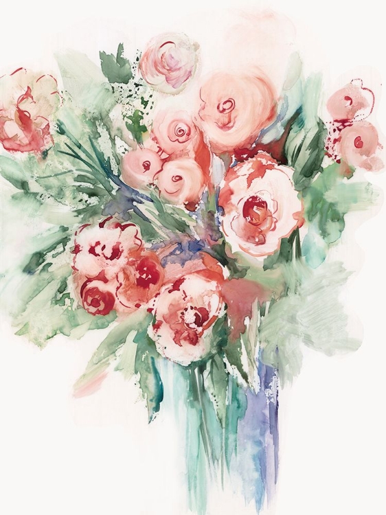 Picture of ROSES IN A VASE II