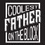 Picture of FATHERS DAY SENTIMENT BLACK II-COOLEST FATHER