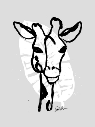 Picture of INKED SAFARI LEAVES III-GIRAFFE 1