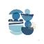 Picture of CROWDED FORMS BLUE III