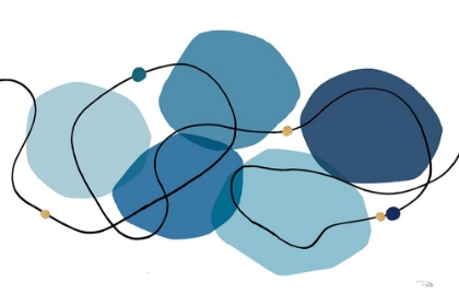 Picture of SINUOUS TRAJECTORY BLUE I