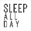 Picture of IN BLACK AND WHITE SENTIMENT I-SLEEP