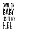 Picture of IN BLACK AND WHITE MUSIC V-LIGHT MY FIRE