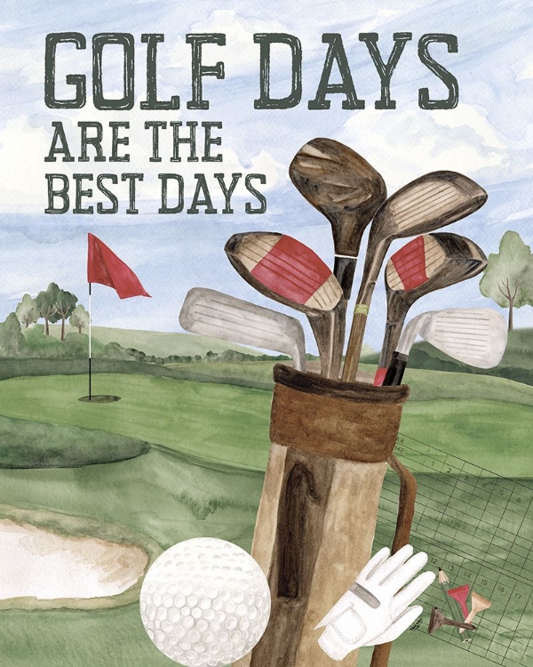 Picture of GOLF DAYS NEUTRAL PORTRAIT II-BEST DAYS