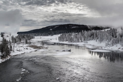 Picture of EARLY WINTER, YELLOWSTONE RIVER, YELLOWSTONE NATIONAL PARK