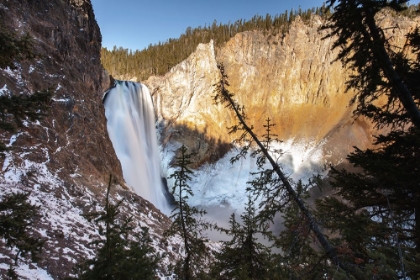 Picture of LOWER FALLS FROM UNCLE TOM'S TRAIL, YELLOWSTONE NATIONAL PARK