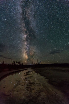 Picture of MILKY WAY AT FOUNTAIN PAINT POTS, YELLOWSTONE NATIONAL PARK