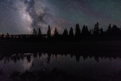 Picture of MILKY WAY REFLECTION, YELLOWSTONE NATIONAL PARK