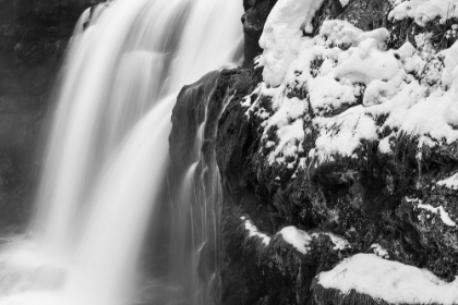 Picture of MOOSE FALLS IN WINTER, YELLOWSTONE NATIONAL PARK