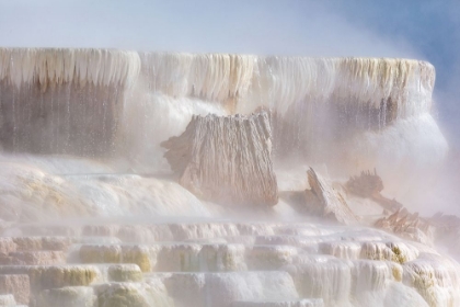 Picture of NATURALLY BROKEN FEATURES OF CANARY SPRING, YELLOWSTONE NATIONAL PARK