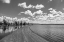Picture of SAND BAR IN WOLF BAY, YELLOWSTONE NATIONAL PARK