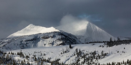 Picture of STORM LIGHT MOUNT HOLMES AND DOME MOUNTAIN, YELLOWSTONE NATIONAL PARK