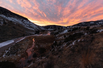 Picture of SUNRISE OVER THE GARDNER RIVER, YELLOWSTONE NATIONAL PARK