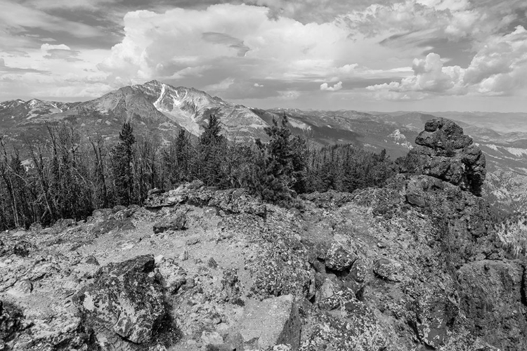 Picture of VIEW FROM SEPULCHER MOUNTAIN SUMMIT, YELLOWSTONE NATIONAL PARK