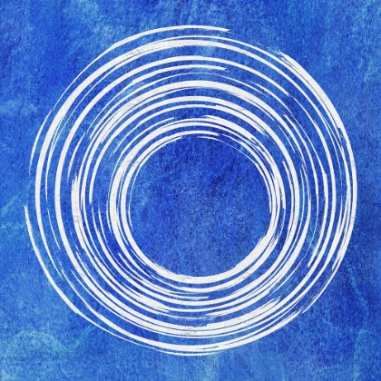 Picture of BLUE ARTSY CIRLCES ONE