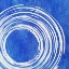 Picture of BLUE ARTSY CIRLCES TWO