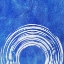 Picture of BLUE ARTSY CIRLCES THREE