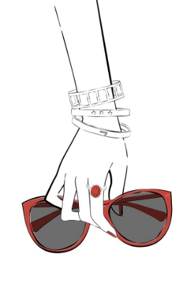 Picture of HOLDING SUNGLASSES