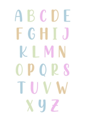 Picture of PASTEL ALPHABET 