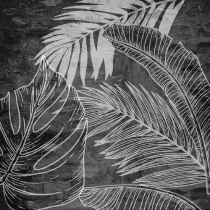 Picture of BLACK AND WHITE PALM 1