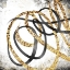 Picture of GOLD AND BLACK SCRIBBLE 3