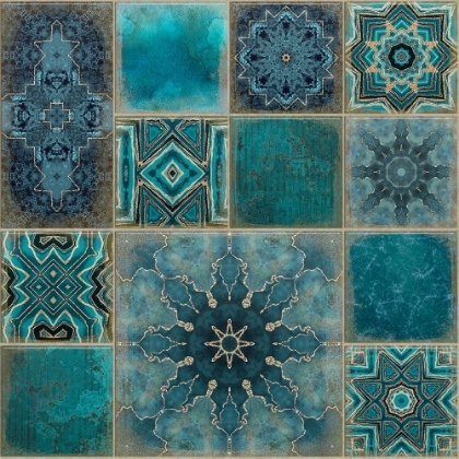 Picture of FADED LUXURY TEAL TILES