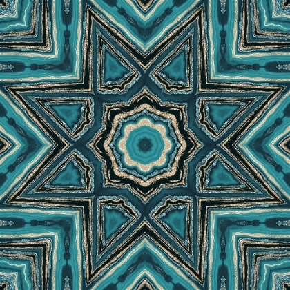 Picture of GOLD TEAL TILE II