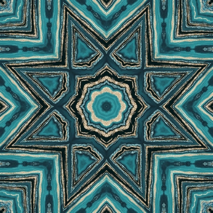 Picture of GOLD TEAL TILE II