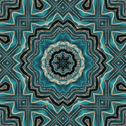 Picture of GOLD TEAL TILE III