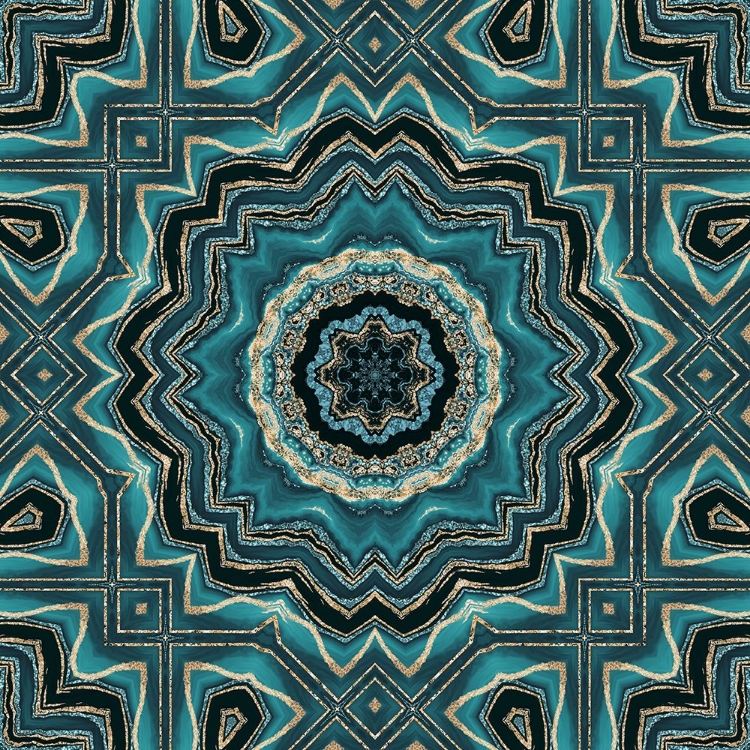Picture of GOLD TEAL TILE III