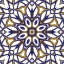 Picture of GOLD BLUE VINTAGE TILE IV
