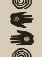 Picture of HANDS SPIRAL BLOCK PRINT
