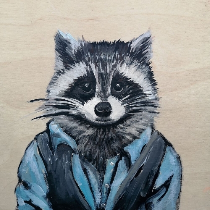 Picture of RACCOON IN A VEST