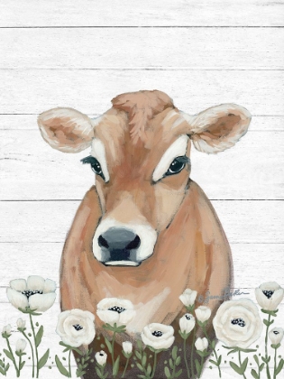 Picture of COW WITH FLOWERS