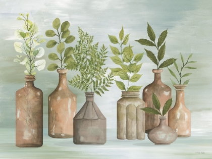Picture of GREENERY IN BOTTLES I