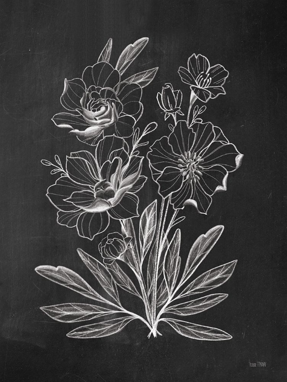 Picture of VINTAGE CHALKBOARD FLOWERS    