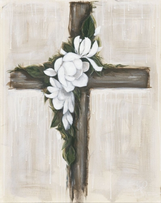 Picture of MAGNOLIA FLOWERED CROSS