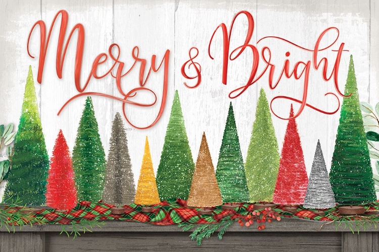 Picture of MERRY AND BRIGHT CHRISTMAS TREES
