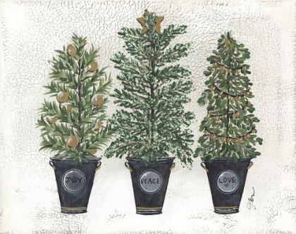 Picture of JOY-PEACE AND LOVE TREE TRIO