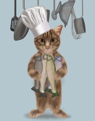 Picture of TABBY CAT FISH CHEF