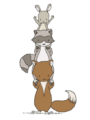 Picture of WOODLAND ANIMAL STACK