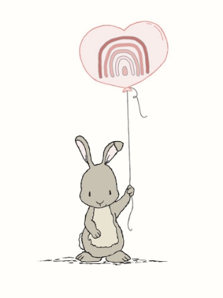 Picture of BUNNY HEART BALLOON
