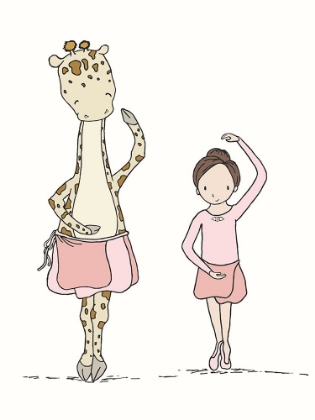 Picture of GIRL AND GIRAFFE BALLERINA