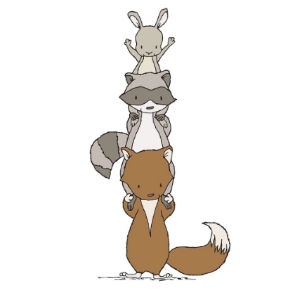 Picture of WOODLAND ANIMAL STACK