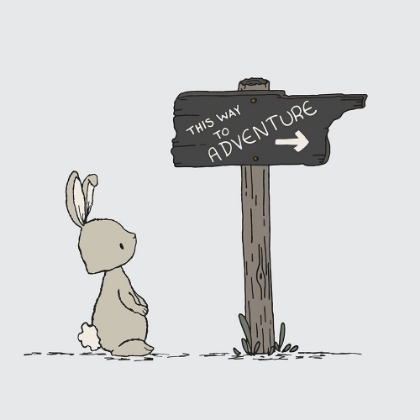 Picture of BUNNY THIS WAY TO ADVENTURE