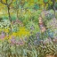 Picture of ARTISTS GARDEN AT GIVERNY-IRISES 1900